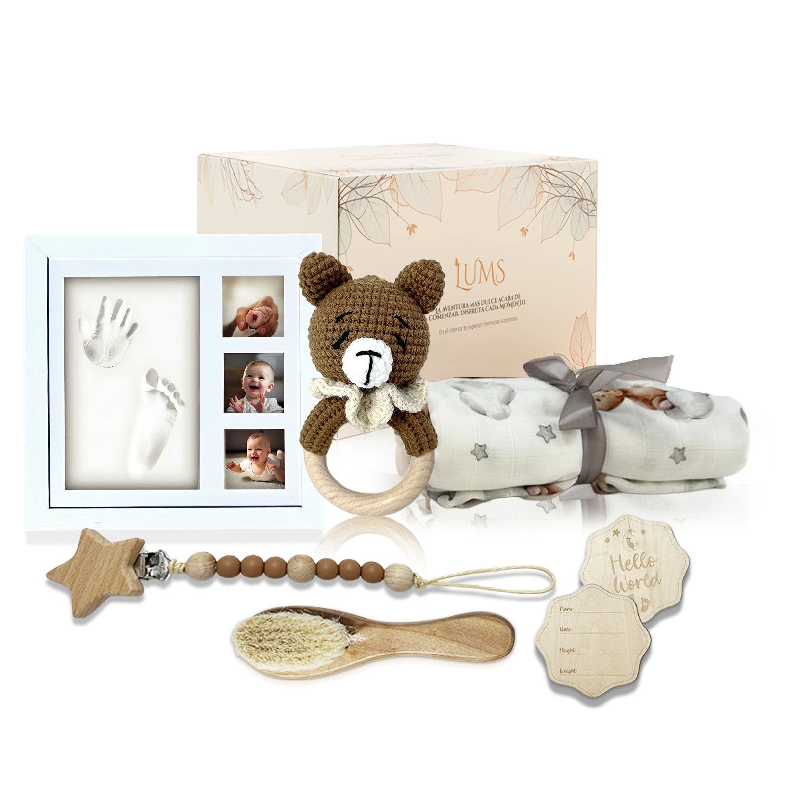 Canastilla para Bebés Recien Nacidos 6 Productos