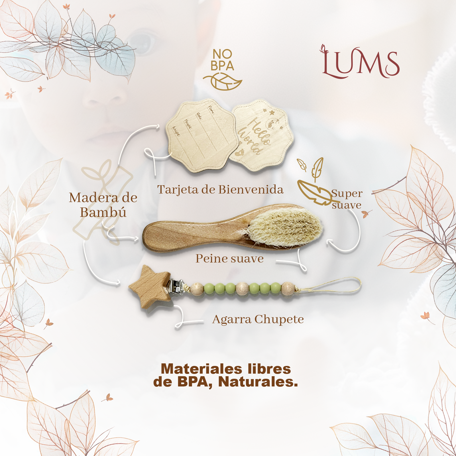 Canastilla para Bebés Recien Nacidos 6 Productos